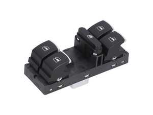 ES#5492577 - 5K4959857A - Window Switch - Chrome - Direct OE-quality replacement master window switch panel to restore full control over your windows and refresh a peeling, worn-out factory unit. - Febi - Volkswagen