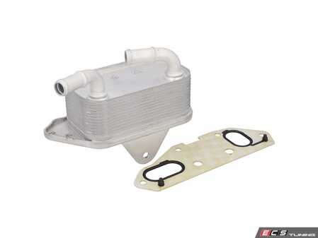 ES#5492623 - 06E117021L - Oil Cooler - Direct OE-quality replacement stacked-plate oil cooler to cure persistent block leaks, prevent catastrophic oil/coolant intermixing, and maintain optimal engine oil temperatures for your V6. - Febi - Audi Volkswagen