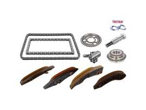 ES#5492660 - 11318570649S12 - Timing Chain Kit For Camshaft - Maintain exact engine synchronization and protect your modern BMW diesel engine from catastrophic timing failure with the Febi Bilstein Timing Chain Kit. - Febi - BMW