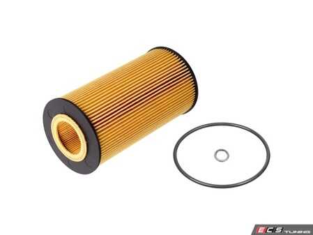 ES#5492663 - 079198405A - Oil Filter - Priced Each - Direct OE-quality replacement paper oil filter inserts to trap microscopic metallic wear particles, maintain proper oil pressure, and protect your 4.2L V8's sensitive timing chain tensioners. - Febi - Audi Volkswagen