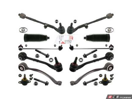 ES#5491401 - 321067688X - Control Arm Kit With Stabilizer Links - Front - The Febi Bilstein ProKit Front Control Arm Repair Kit is the ultimate, all-in-one overhaul to restore that "new car" steering response. - Febi - BMW