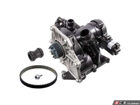 ES#5491817 - 06L121012L - Water Pump Kit - Includes water pump, belt, union, and hardware - Febi - Audi Volkswagen