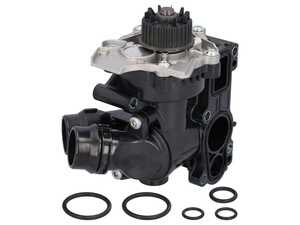 ES#5491833 - 06H121026ED - Water Pump With Housing And Sealing Rings - Cure that slow coolant leak and restore proper engine cooling to your VW or Audi 2.0T TSI with this complete, OE-quality assembly. - Febi - Audi Volkswagen