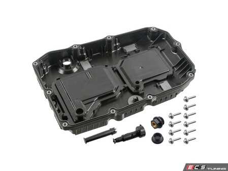 ES#5491872 - 7252703114 - Transmission Oil Pan & Filter Kit - includes transmission oil pan with filter, (1) pan gasket, and (1) drain plug. - Febi - Mercedes Benz
