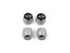 ES#4788133 - 36115A96C09 - Valve Caps - New MINI Logo Silver Embossed  - Get the MINI Wings and replace those black caps ; New Version updated logo - Genuine MINI - MINI
