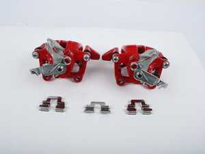 ES#5491194 - S2976Asd - Remanufactured Rear Brake Calipers - Pair  *Scratch And Dent* - Restore braking performance with bright red powdercoated parts - Scratch & Dent - Volkswagen