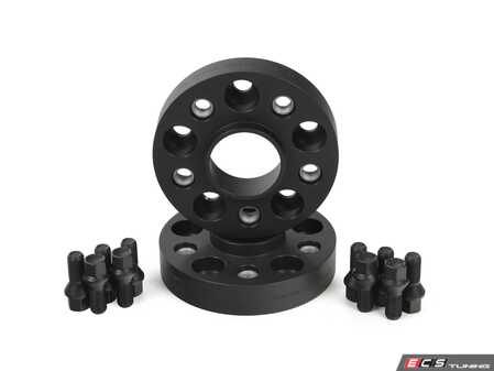 ES#3690526 - 6055664SW - 30mm DRA Series Trak Wheel Spacers (Black) - Pair - Fine tune your stance and improve handling - Includes special bolts to mount these spacers to your BMW's & MINI's wheel hubs. - H&R - BMW MINI