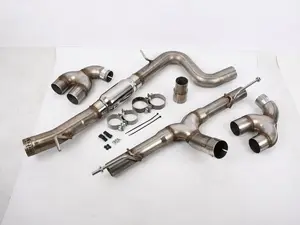AWE Track Edition Exhaust - VW MK8 Golf R - Diamond Black Tips *Scratch And Dent*