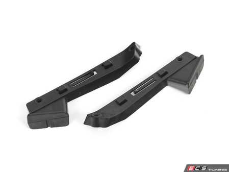 ES#5481877 - 51117900761KT - Left And Right Front Bumper Guide - Those flimsy plastic factory bumper brackets are usually the first thing to snap, bend, or lose their tension. Once they stretch or break, youre left with unsightly panel gaps and a bumper that just won't sit flush. - Genuine BMW - BMW