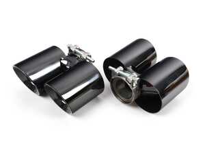 ES#5434759 - 9970800372B - Porsche 997 Quad Sport Exhaust Tips - Pair - Replaces stock tips on Porsche 997 and converts to sport package look. Polished T304 stainless steel with aircraft quality TIG welding. - Racing Dynamics - Porsche