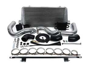 ES#4142092 - B720TFMICLC-BLAC - Front Mount Intercooler Kit - Large Core - Black Couplers - Featuring a robust 3" thick core, ensuring the best cooling performance possible! Includes charge piping for Ko3/Ko4 Turbos - JH Motorsports  - Audi