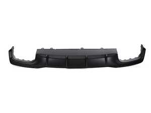 ES#3981898 - 4K8807521DRU6 - S7 Rear Diffuser - Dark Chrome Matte  - Dark chrome matte rear diffuser from the Audi C8 S7 model with quad exist exhaust cut-outs - Genuine Volkswagen Audi - Audi