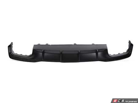 ES#3981898 - 4K8807521DRU6 - S7 Rear Diffuser - Dark Chrome Matte  - Dark chrome matte rear diffuser from the Audi C8 S7 model with quad exist exhaust cut-outs - Genuine Volkswagen Audi - Audi