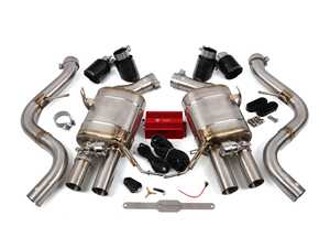 ES#4508703 - E9X.M3.V2.AXL.RC - Valved Stainless Axle-Back Exhaust System - 3.5" 1x1 Carbon Tips - Upgrade the exhaust sound of your BMW - T304 Stainless Steel with Vacuum-Operated Valves - Valvetronic Designs - BMW
