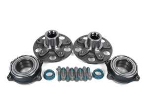 ES#5437805 - 2053570400KT1 - Rear Wheel Hub & Bearing - Set Of 2 - Includes rear wheel hubs and bearings with new hardware! - Meyle - Mercedes Benz