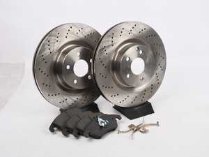 ES#5491269 - KOE6206sd - Front & Rear Brake Service Kit *Scratch And Dent* - Featuring Power Stop Rotors, and pads - Scratch & Dent - Mercedes Benz