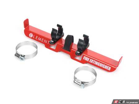 ES#4364577 - ELE-MNT-ROL - Roll Bar Extinguisher Mount - Hi-Vis Red - Keep your E50 Fire extinguisher mounted securely and close by! - Element - Audi BMW Volkswagen Mercedes Benz MINI Porsche