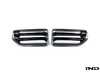 ES#5503747 - TR-BG87TR1FGCF - TR87 Carbon Front Grille Set - The Trevora TR87 Carbon Front Grille Set replaces the grilles with premium, high-gloss carbon fiber surrounds paired with sleek gloss black center slats. - Trevora - BMW