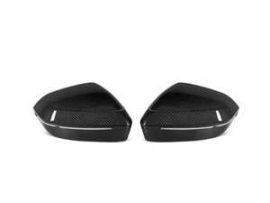 ES#5504489 - TR-BG60MCCFL - Pre-preg Carbon Fiber Mirror Covers - Elevate the exterior aesthetics of your BMW with Trevora Pre-preg Carbon Fiber Mirror Covers. - Trevora - BMW