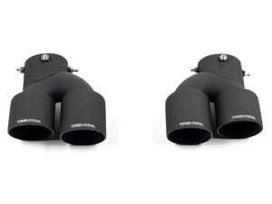 ES#5493315 - TR-BG42ET - Cerakote Black Exhaust Tip Set - Transform the rear styling of your BMW with the Trevora Cerakote Black Exhaust Tip Set. - Trevora - BMW