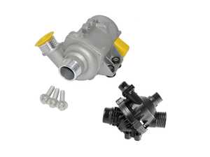 ES#4820921 - 11517586925KT - Water Pump And Thermostat - Featuring Hamburg Technic Coolant Pump & Thermostat with hardware - Hamburg Tech - BMW