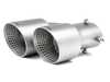 ES#5495480 - TR-BGETMS - Cerakote Brushed Silver Exhaust Tip Set - Transform the rear end of your BMW with the Trevora Cerakote Brushed Silver Exhaust Tip Set. - Trevora - BMW