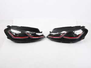 ES#5482134 - 5GM941PRORsd - Full LED Projector Headlight Set - With Red Strips *Scratch And Dent* - Features dual projectors and LED switchback DRLs/sequential indicators - Scratch & Dent - Volkswagen