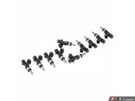 ES#5456554 - 17MX-00-0850-10 - Fuel Injector Set - 850cc - Set of 10 - A premium, application-specific fuel injector upgrade engineered specifically for the naturally aspirated 5.0L V10 S85 engine found in the E60 M5 and E63/E64 M6. - DeatschWerks - BMW