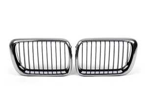 ES#5481545 - 51138195151/2KT - Kidney Grille - Left And Right - Road debris, UV exposure and weather take a toll on your factory grilles, leaving them faded or broken. Bring back that crisp, factory fresh look with this Kidney Grille Replacement Kit. - Assembled By ECS - BMW