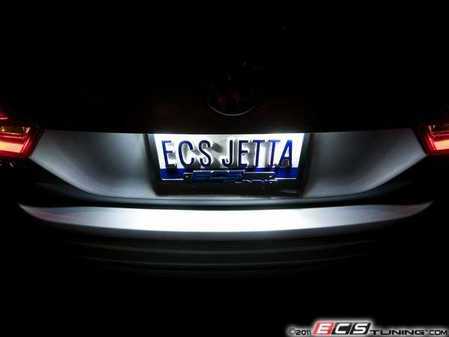ES#2500790 - N0177535KT - LED License Plate Lights - Pair - Featuring built in resistors, making these a simple plug and play procedure. - ZiZa - Volkswagen Porsche