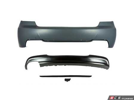 ES#5504718 - E91MTRR0328 - MT Designed E91 Rear Bumper - Single Exit Exhaust - Looking to shed that plain factory look and give your E91 Touring a sleek, modern upgrade? The MT Designed Rear Bumper Kit is the ultimate styling mod to elevate your wagons rear profile - Suvneer - BMW
