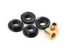 ES#4880771 - 034-508-3018 - Billet Solid Shifter Bushing Kit - Version 4 - Due to the occasional oddball part crossover between chassis and years, please measure the pivot shaft diameter to ensure the version you order has the correct bushing inner diameters. Round 10mm, Round 8mm - 034Motorsport - Audi Volkswagen