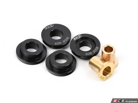 ES#4880771 - 034-508-3018 - Billet Solid Shifter Bushing Kit - Version 4 - Due to the occasional oddball part crossover between chassis and years, please measure the pivot shaft diameter to ensure the version you order has the correct bushing inner diameters. Round 10mm, Round 8mm - 034Motorsport - Audi Volkswagen