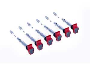 ES#5504816 - KT100043 - APR Ignition Coil & Spark Plug Kit (3.0T EA837 6-cylinder Engines) - Red - Includes six Red APR coil packs and spark plugs to service your ignition - APR - Audi