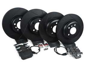 ES#4745196 - 34106797602sKT - Front And Rear Performance Brake Service Kit - Upgrade Your F30's Braking Capabilities with ECS V5 Rotors and ECS EP24 Enthusiast Performance pads! - Assembled By ECS - BMW