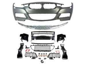 ES#5504863 - F30MTFT-AIR - MS Designed F30 Air Front Bumper - The MS Designed Front Bumper Conversion elevates your 3 Series front end aesthetics, ditching the standard factory fog lights for high flow air ducts. The result is a cleaner, wider, and a more dynamic look that blends style with enhanced airflow - Suvneer - BMW