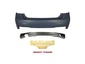 ES#5504898 - F30MTRR0328 - MS Designed Rear Bumper - Give your BMW the head turning, aggressive rear profile it deserves with our MS Designed Rear Bumper. Inspired by the legendary M Sport trim, this bumper completely refreshes your car's rear end - Suvneer - BMW