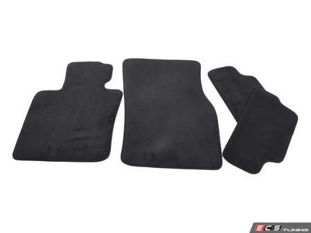 ES#3083391 - 51477409970 - Front & Rear Carpet Factory Floor Mats Set Velour Black - Priced As Set - Replace or upgrade to factory MINI mats - Genuine MINI - MINI