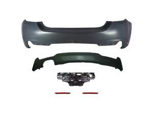 ES#5504943 - F32MTRR0 - MS Designed F32 Rear Bumper - Elevate your BMWs exterior presence with the MS Style Rear Bumper Conversion. Designed for enthusiasts looking to seamlessly upgrade from a standard non-M Sport body to a modern, aggressive M-inspired aesthetic - Suvneer - BMW