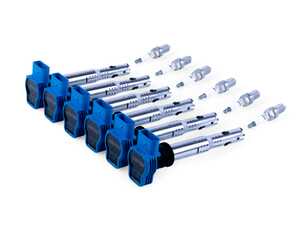 ES#5504979 - KT100044 - APR Ignition Coil & Spark Plug Kit (3.0T EA837 6-cylinder Engines) - Blue - Designed to be a direct plug-and-play upgrade to factory coils, providing greater energy output, ensuring a stronger and more consistent spark! - APR - Audi