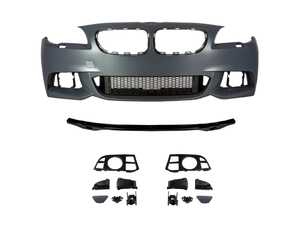 ES#5505093 - F10MTFT-LCI - MS Designed F10 LCI Front Bumper - Elevate the front end profile of your BMW F10 LCI with the MS Designed Front Bumper. - Suvneer - BMW