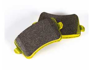 ES#5505120 - 034-302-0032 - Dynamic+ StreetSport Rear Brake Pads - A semi-metallic, performance rear brake pad designed for street and light track use, offering low-medium brake dust and noise while delivering the high coefficient of friction, initial bite, and heat resistance necessary for light-level track driving - 034Motorsport - Audi