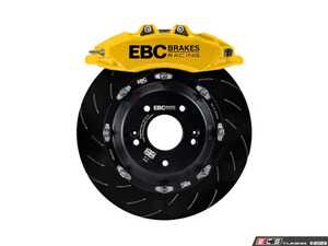 ES#5456714 - BBK065YEL-1 - Apollo Big Brake Kit - Yellow - Front - Bluestuff Pads - Designed for the E39 owner who wants their brakes to be the centerpiece of the car, this kit backs up its bold looks with 350mm of floating rotor goodness. - EBC - BMW