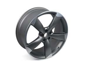ES#2600477 - 4H0601025BA - 21" 5-Spoke Wheel - Priced Each - 21"x9" ET35 5x112 Gunmetal/ Aluminum face - Genuine Volkswagen Audi - Audi