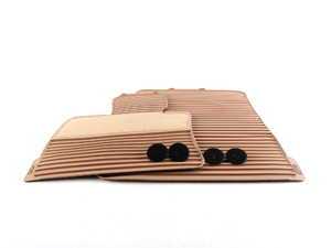 ES#120764 - 51470416692 - Front Rubber Floor Mat Set - Savannah Beige - (NO LONGER AVAILABLE) - Front set of rubber floor mats featuring a carpeted heel pad - Genuine BMW - 