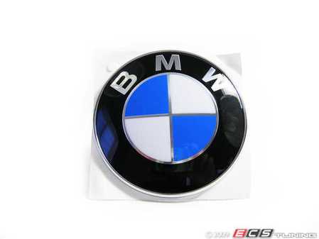 ES#79382 - 51148123297 - BMW Hood Emblem - Tired of looking at your faded hood badge? Replace it with this OEM Roundel. - Genuine BMW - BMW