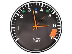 ES#5504956 - AP55 - Tachometer Wall Clock - Add 911 Tachometer styling to any room with this Rennline wall mounted clock - Rennline - Audi BMW Volkswagen Mercedes Benz MINI Porsche