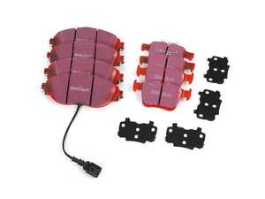 ES#5432877 - EBCMQBREDKT - Front & Rear RedStuff Performance Brake Pad Set - A high performance street pad, featuring Kevlar technology. - EBC - Volkswagen
