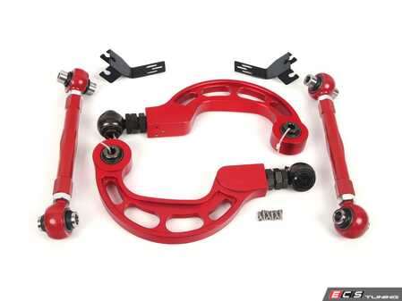 ES#5481189 - ak-126KT - Adjustable Rear Camber And Toe Arm Kit - This adjustable rear suspension kit provides multi-axis alignment correction to optimize the tire contact patch, eliminate uneven tread wear, and sharpen handling response on lowered or track-driven vehicles. - GODSPEED - Audi Volkswagen