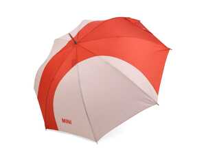 ES#4788452 - 80235B320F7 - MINI UMBRELLA Walking Stick - Rebel Red / Silver - Add more MINI style to travels - Genuine MINI - MINI
